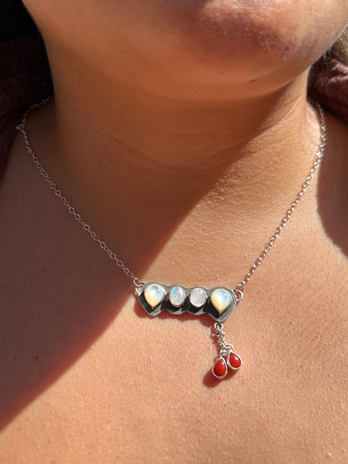 Vampire fang necklace