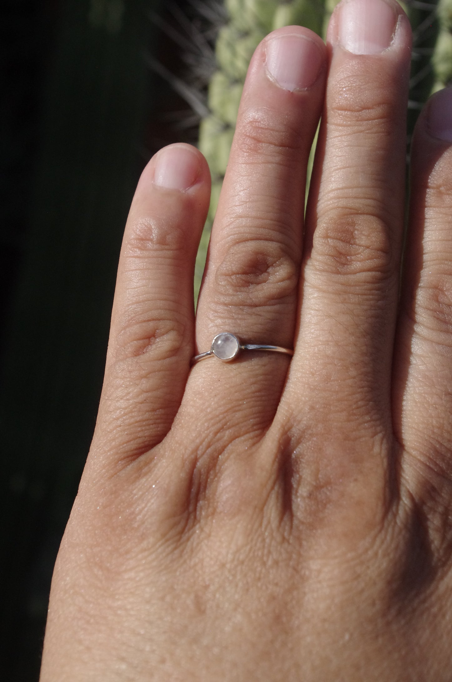 Moonstone Sterling Silver Ring 1