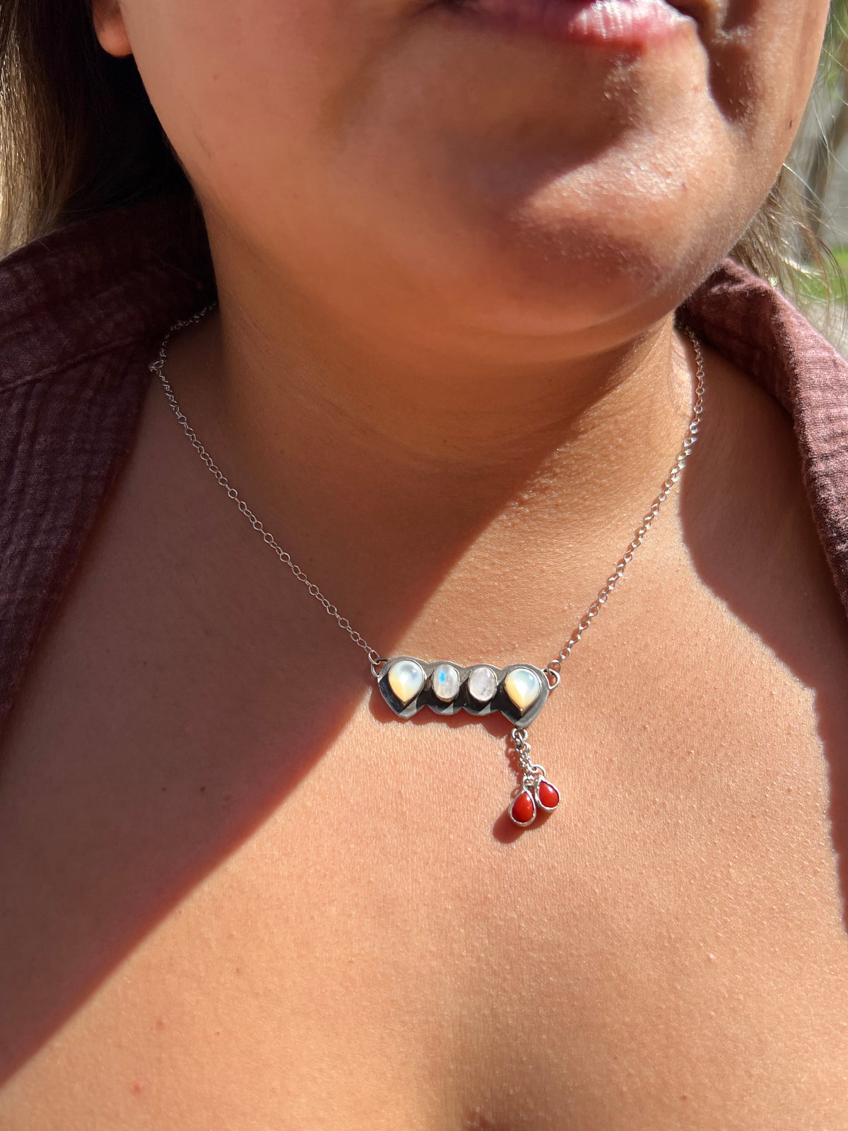 Vampire fang necklace